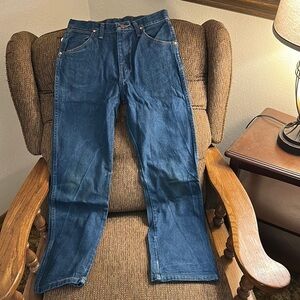 Wrangler Blue Straight-Leg Jeans Classic Denim